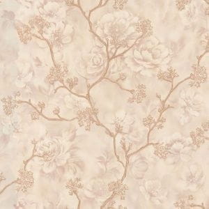 российские недорогие флизелиновые обои в комнату Euro Decor с цветами  Blooming 7142-01 На фото российские недорогие флизелиновые обои в комнату Euro Decor с цветами  Blooming 7142-01