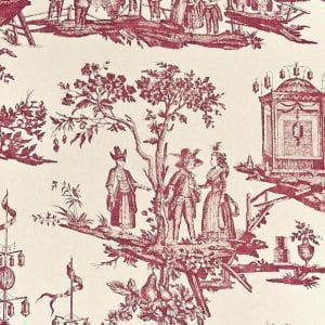 бумажные обои Zoffany в стиле жуи Chantemerle CHP02003 На фото бумажные обои Zoffany в стиле жуи Chantemerle CHP02003