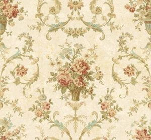 американские бумажные обои коричневые в стиле прованс KT-Exclusive Antique Chic AC40301 На фото американские бумажные обои коричневые в стиле прованс KT-Exclusive Antique Chic AC40301