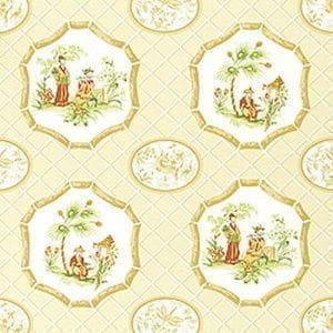 американские бумажные обои желтые в комнату Thibaut с геометрией Sweet Life 839-T-6133 На фото американские бумажные обои желтые в комнату Thibaut с геометрией Sweet Life 839-T-6133