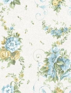 обои белые Holden Decor с цветами  Rosemoor Cottage 98693 На фото обои белые Holden Decor с цветами  Rosemoor Cottage 98693