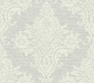 американские бумажные обои серые Decor Deluxe Baroque 0142 На фото американские бумажные обои серые Decor Deluxe Baroque 0142