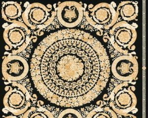 немецкие элитные обои черные в гостиную AS-Creation Versace 37055-3 На фото немецкие элитные обои черные в гостиную AS-Creation Versace 37055-3