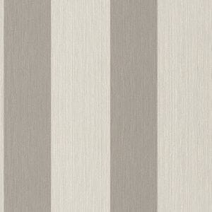 немецкие недорогие виниловые обои капучино с полосой Rasch Perfecto 887716 На фото немецкие недорогие виниловые обои капучино с полосой Rasch Perfecto 887716
