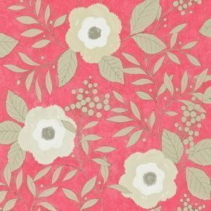 обои красные Harlequin с цветами  Folia 110308 На фото обои красные Harlequin с цветами  Folia 110308
