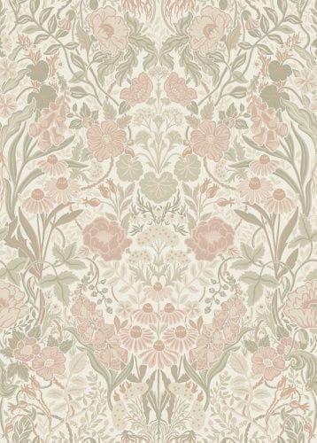 шведские элитные обои бежевые в гостиную Borastapeter с цветами  Eastern Simplicity 5724 На фото шведские элитные обои бежевые в гостиную Borastapeter с цветами  Eastern Simplicity 5724