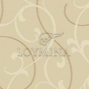 российские флизелиновые полностью обои бежевые в спальню с вензелями Loymina Collier 1-002/3 На фото российские флизелиновые полностью обои бежевые в спальню с вензелями Loymina Collier 1-002/3
