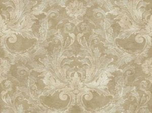 американские дорогие бумажные обои капучино в комнату с дамаском York Gold Leaf GL4627 На фото американские дорогие бумажные обои капучино в комнату с дамаском York Gold Leaf GL4627