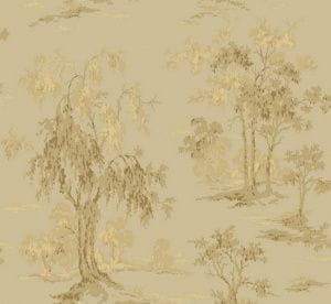 американские обои коричневые в комнату York с деревьями Gold Leaf GF0764 На фото американские обои коричневые в комнату York с деревьями Gold Leaf GF0764