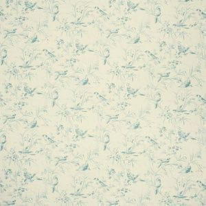 американские премиум обои желтые Fabricut с птицами French general Aviary Toile La Mer Fabri На фото американские премиум обои желтые Fabricut с птицами French general Aviary Toile La Mer Fabri