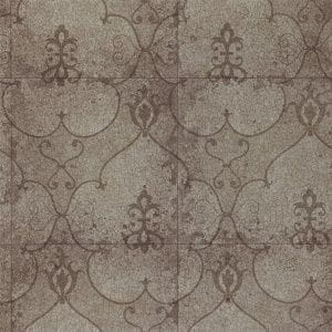 флизелиновые полностью обои коричневые в комнату Zoffany с дамаском Persia PEW07003 На фото флизелиновые полностью обои коричневые в комнату Zoffany с дамаском Persia PEW07003