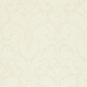 английские обои белые с дамаском Zoffany Nureyev NUP04001 На фото английские обои белые с дамаском Zoffany Nureyev NUP04001