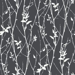 шведские обои черные Eco Black and White 6061 На фото шведские обои черные Eco Black and White 6061