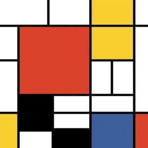 американские флизелиновые полностью обои желтые в гостиную Architector Mondrian KTM1002M На фото американские флизелиновые полностью обои желтые в гостиную Architector Mondrian KTM1002M