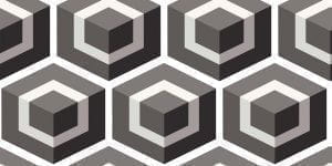 премиум флизелиновые полностью обои черные в комнату Cole Son с геометрией Geometric 93/1002 На фото премиум флизелиновые полностью обои черные в комнату Cole Son с геометрией Geometric 93/1002