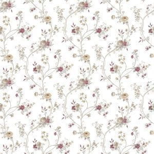 дешевые бумажные обои белые Parato Fiori Country 2528 На фото дешевые бумажные обои белые Parato Fiori Country 2528