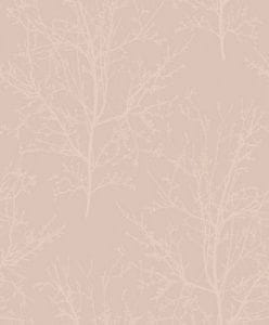 голландские бумажные обои розовые в комнату скандинавском стиле Pear Tree Mica UK11501 На фото голландские бумажные обои розовые в комнату скандинавском стиле Pear Tree Mica UK11501