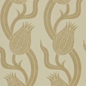 английские обои светло-зеленые в комнату Zoffany с цветами  арт-деко Trade Routes ZTRA07002 На фото английские обои светло-зеленые в комнату Zoffany с цветами  арт-деко Trade Routes ZTRA07002