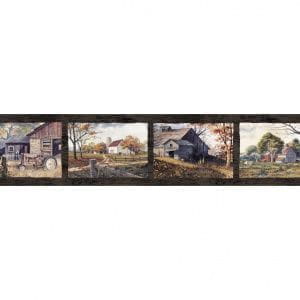 недорогие обои коричневые в комнату Chesapeake бордюры стиле кантри Pure Country PUR44592B На фото недорогие обои коричневые в комнату Chesapeake бордюры стиле кантри Pure Country PUR44592B