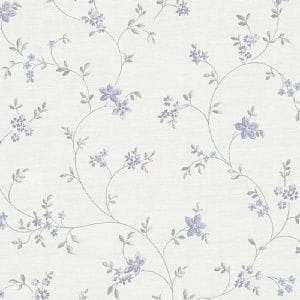 виниловые обои белые в комнату AS-Creation с цветами  скандинавском стиле Maison Charme 39071-3 На фото виниловые обои белые в комнату AS-Creation с цветами  скандинавском стиле Maison Charme 39071-3
