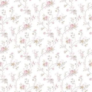 дешевые бумажные обои белые Parato Fiori Country 2527 На фото дешевые бумажные обои белые Parato Fiori Country 2527