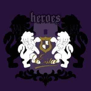 голландские дорогие бумажные обои фиолетовые в комнату Esta Home Hearts and Heroes 114922 На фото голландские дорогие бумажные обои фиолетовые в комнату Esta Home Hearts and Heroes 114922
