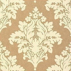 американские бумажные обои бежевые Thibaut с дамаском Filigree 839-T-2016 На фото американские бумажные обои бежевые Thibaut с дамаском Filigree 839-T-2016