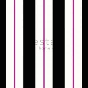 голландские дорогие бумажные обои белые с полосой Esta Home Stripes XL 116506 На фото голландские дорогие бумажные обои белые с полосой Esta Home Stripes XL 116506