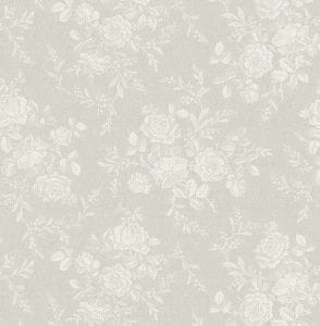 премиум бумажные обои серые в комнату KT-Exclusive с цветами  Flora FG70208 На фото премиум бумажные обои серые в комнату KT-Exclusive с цветами  Flora FG70208