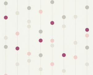 немецкие виниловые обои красные в комнату AS-Creation горох Life 2085-14 На фото немецкие виниловые обои красные в комнату AS-Creation горох Life 2085-14