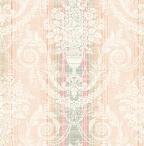 обои розовые Harrison Prints с цветами  Delancey DC 50211 На фото обои розовые Harrison Prints с цветами  Delancey DC 50211