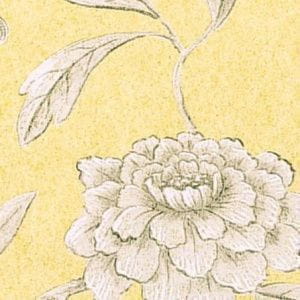 английские обои желтые с цветами  Lewis&Wood Wide Width Wallpapers Jasperpeony-Buttermilk-Wp На фото английские обои желтые с цветами  Lewis&Wood Wide Width Wallpapers Jasperpeony-Buttermilk-Wp