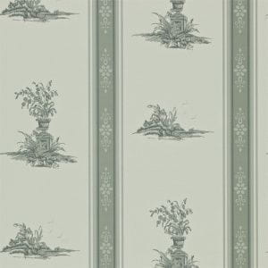 английские бумажные обои капучино с полосой Zoffany Chantemerle CHP04006 На фото английские бумажные обои капучино с полосой Zoffany Chantemerle CHP04006