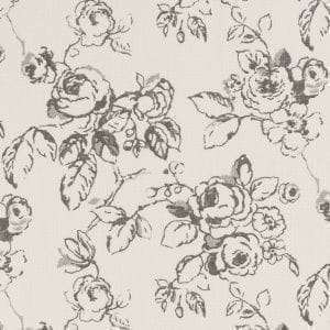дорогие бумажные обои черные в комнату Clarke&Clarke с цветами  Clarisse W0027-01 На фото дорогие бумажные обои черные в комнату Clarke&Clarke с цветами  Clarisse W0027-01
