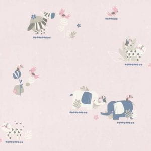 дешевые бумажные обои детские Rasch с абстракцией Bambino 18 249743 На фото дешевые бумажные обои детские Rasch с абстракцией Bambino 18 249743