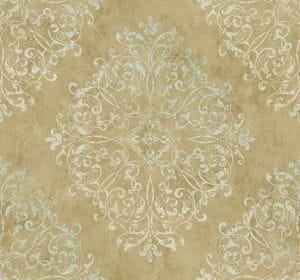 американские премиум обои в комнату с дамаском стиле кантри KT-Exclusive Pashmina MF40502 На фото американские премиум обои в комнату с дамаском стиле кантри KT-Exclusive Pashmina MF40502