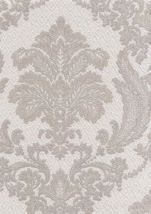 флизелиновые обои серые Euro Decor с дамаском Adagio 4573-3 На фото флизелиновые обои серые Euro Decor с дамаском Adagio 4573-3