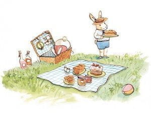 испанские обои белые в комнату с абстракцией Coordonne Bunnys Day Out 1233050 На фото испанские обои белые в комнату с абстракцией Coordonne Bunnys Day Out 1233050
