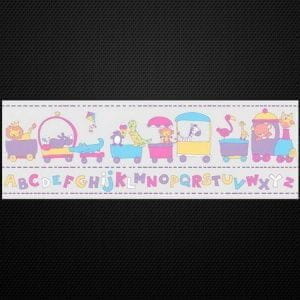 бумажные обои фиолетовые в комнату бордюры Dandino Coconet 572-3 На фото бумажные обои фиолетовые в комнату бордюры Dandino Coconet 572-3
