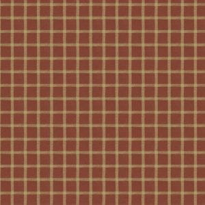 элитные ткань обои коричневые для кухни в клетку Fabricut French general Septfond Rural Red Fabric На фото элитные ткань обои коричневые для кухни в клетку Fabricut French general Septfond Rural Red Fabric