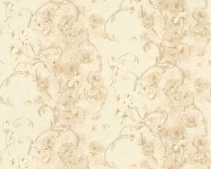 немецкие обои желтые в комнату AS-Creation с цветами  Paradise Flower 32995-4 На фото немецкие обои желтые в комнату AS-Creation с цветами  Paradise Flower 32995-4