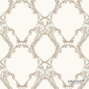 премиум обои белые Milassa Trend 11 001/1 На фото премиум обои белые Milassa Trend 11 001/1
