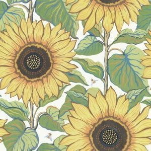 флизелиновые полностью обои желтые в комнату с цветами  Borastapeter Special Edition Flowery 2058 На фото флизелиновые полностью обои желтые в комнату с цветами  Borastapeter Special Edition Flowery 2058