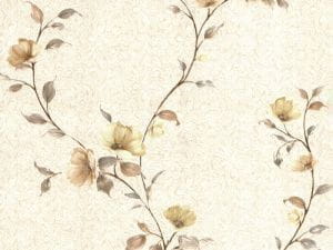 итальянские флизелиновые обои бежевые Zambaiti с цветами  Gioia R5022 На фото итальянские флизелиновые обои бежевые Zambaiti с цветами  Gioia R5022