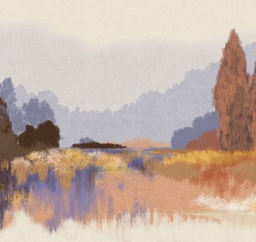 российские флизелиновые полностью обои с деревьями Loymina Landscape 2 ART22 004 На фото российские флизелиновые полностью обои с деревьями Loymina Landscape 2 ART22 004