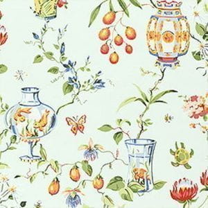 американские элитные бумажные обои светло-зеленые в восточном стиле Thibaut Sweet Life 839-T-6145 На фото американские элитные бумажные обои светло-зеленые в восточном стиле Thibaut Sweet Life 839-T-6145