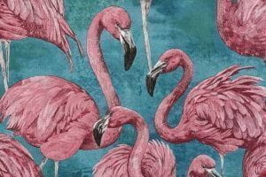 российские флизелиновые обои бирюзовые OVK Design с птицами этно Sirpi Nature 10364-04 На фото российские флизелиновые обои бирюзовые OVK Design с птицами этно Sirpi Nature 10364-04