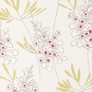 обои в комнату Clarke&Clarke с цветами  английской стиле Wild Garden W0046-03 На фото обои в комнату Clarke&Clarke с цветами  английской стиле Wild Garden W0046-03