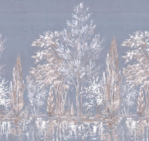 дорогие флизелиновые полностью обои голубые в комнату Loymina Landscape 2 ART13 006 На фото дорогие флизелиновые полностью обои голубые в комнату Loymina Landscape 2 ART13 006