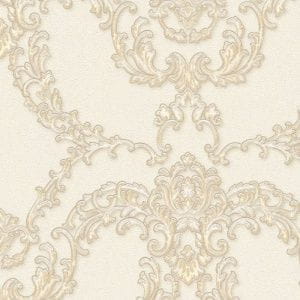 немецкие обои бежевые AS-Creation с орнаментом в классическом стиле Luxury Classics 34777-5 На фото немецкие обои бежевые AS-Creation с орнаментом в классическом стиле Luxury Classics 34777-5